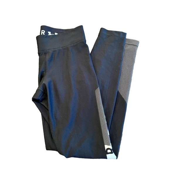 Under Armour Leggings Womens Medium Black HeatGear Compression Breathable Ladies - Picture 3 of 6